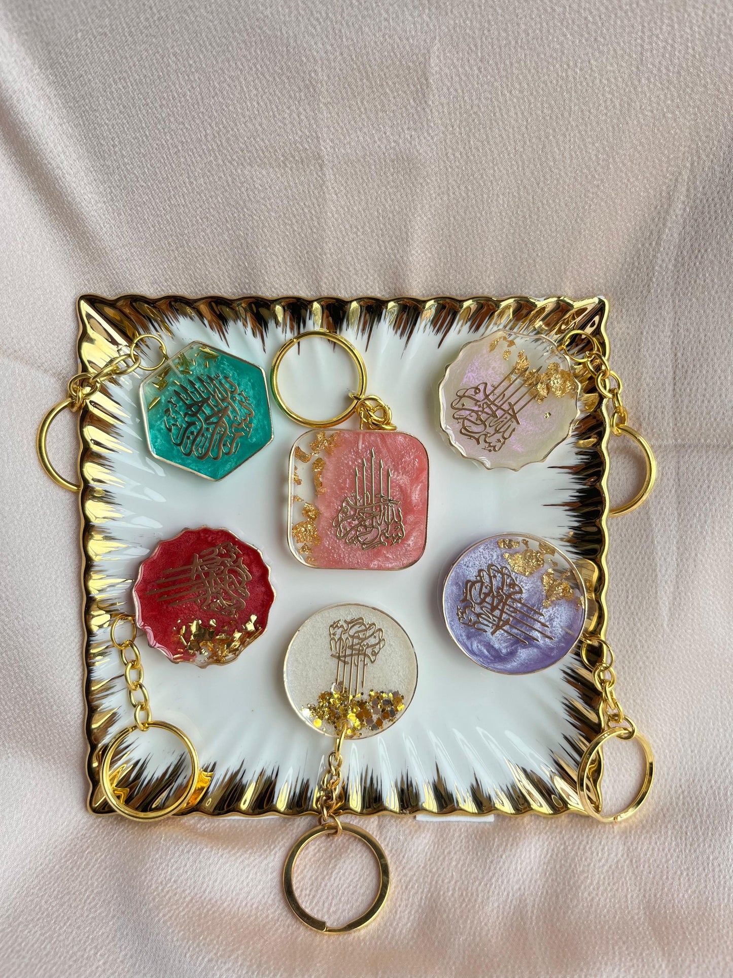 Elegant Resin Islamic Keychain π