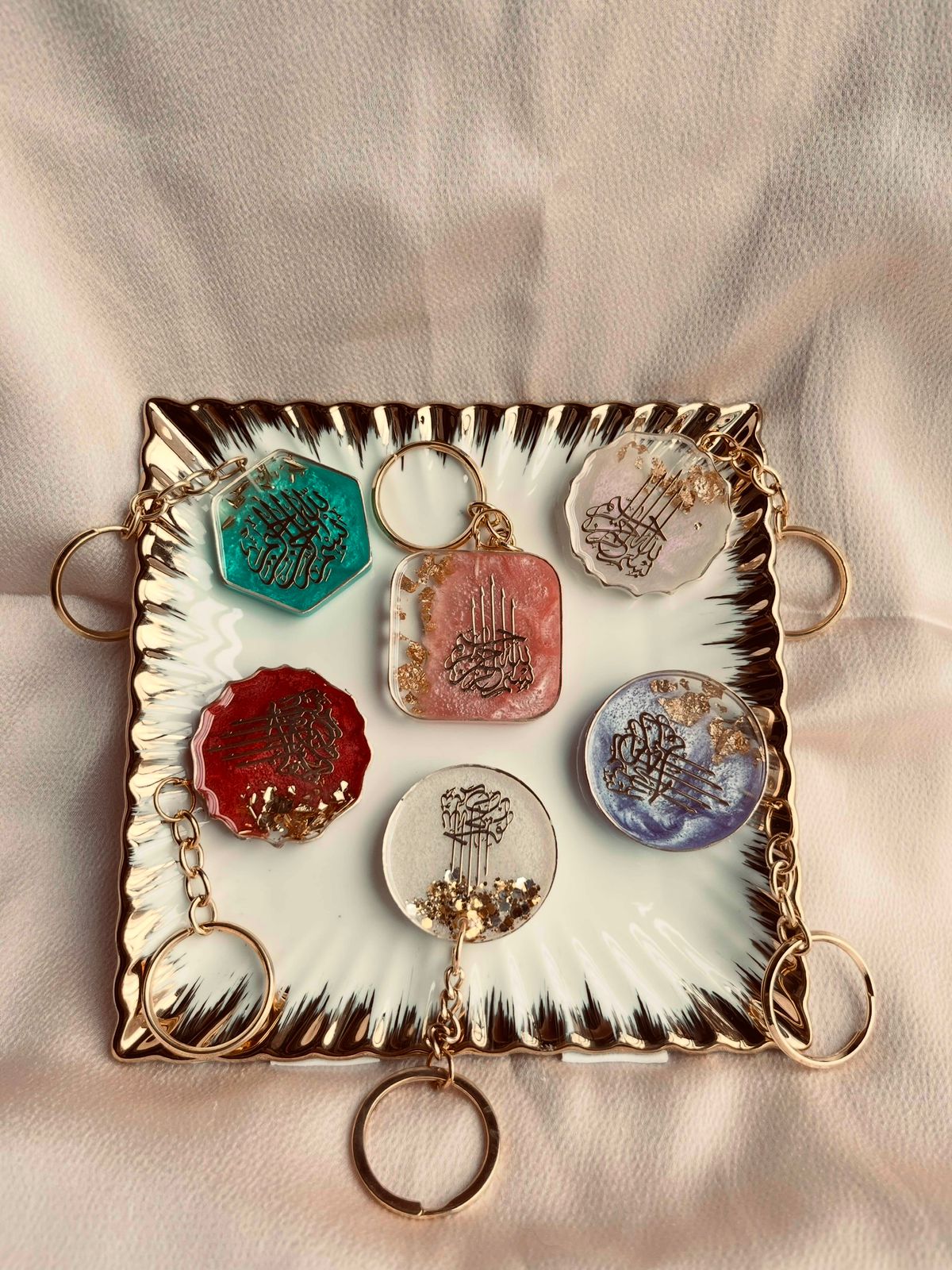 Elegant Resin Islamic Keychain π