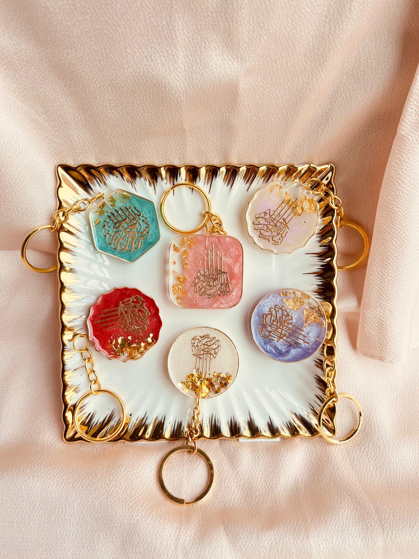 Elegant Resin Islamic Keychain π