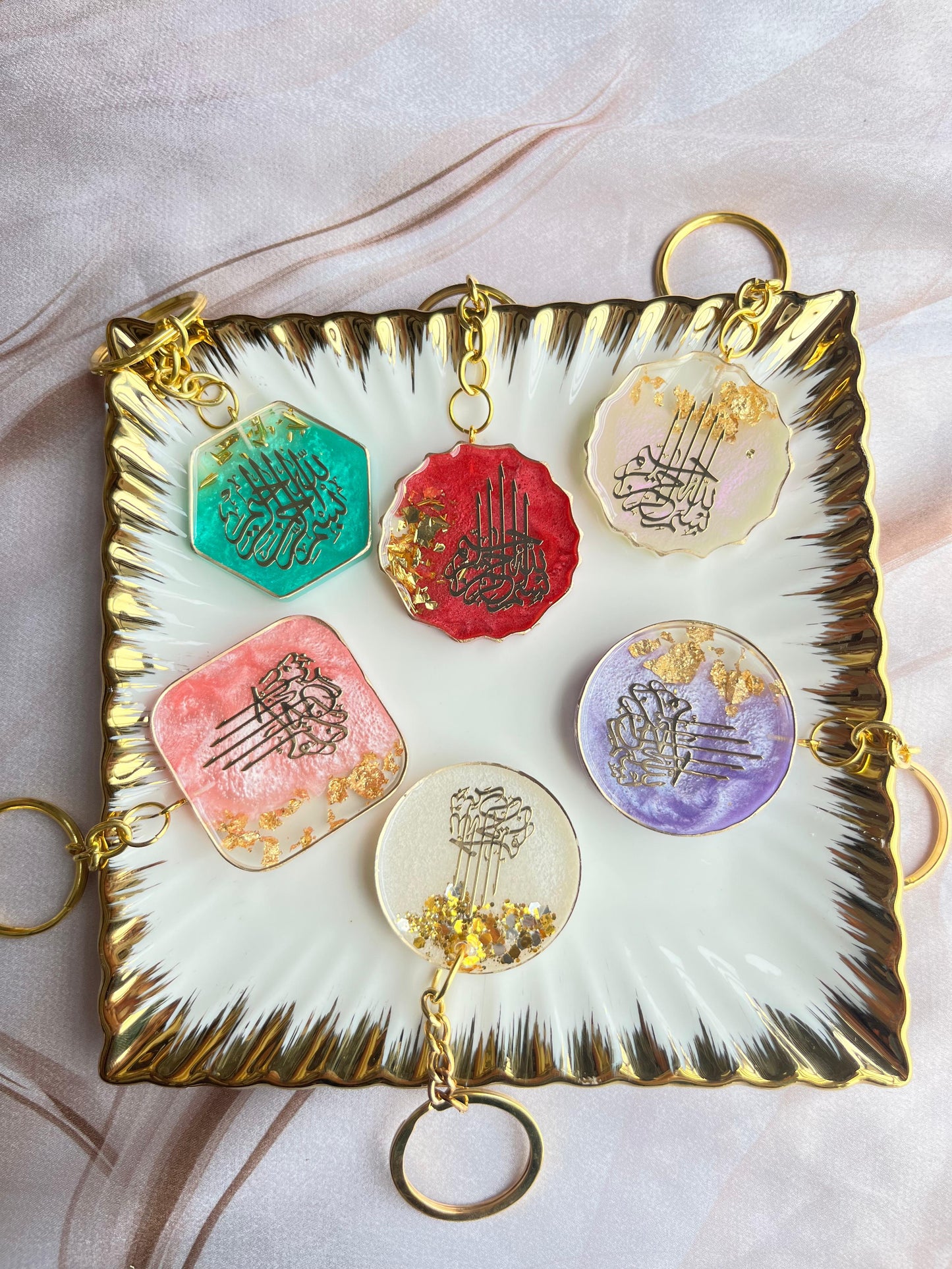 Elegant Resin Islamic Keychain π