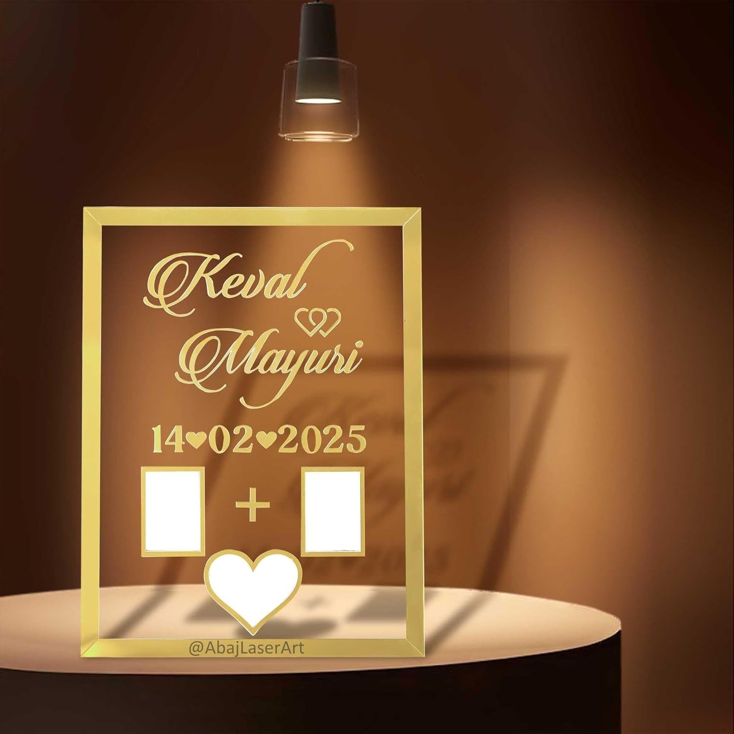 Acrylic Thumb Board For Nikah