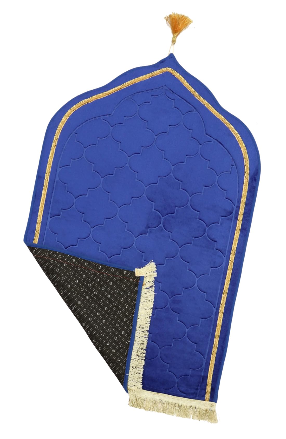 Luxury Dome-Shaped Velvet Prayer Mat (Janamaz)