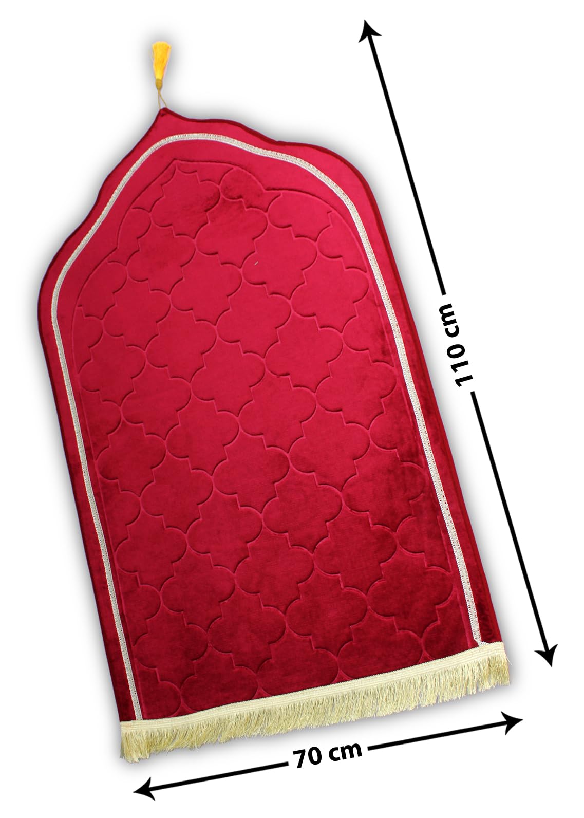 Luxury Dome-Shaped Velvet Prayer Mat (Janamaz)