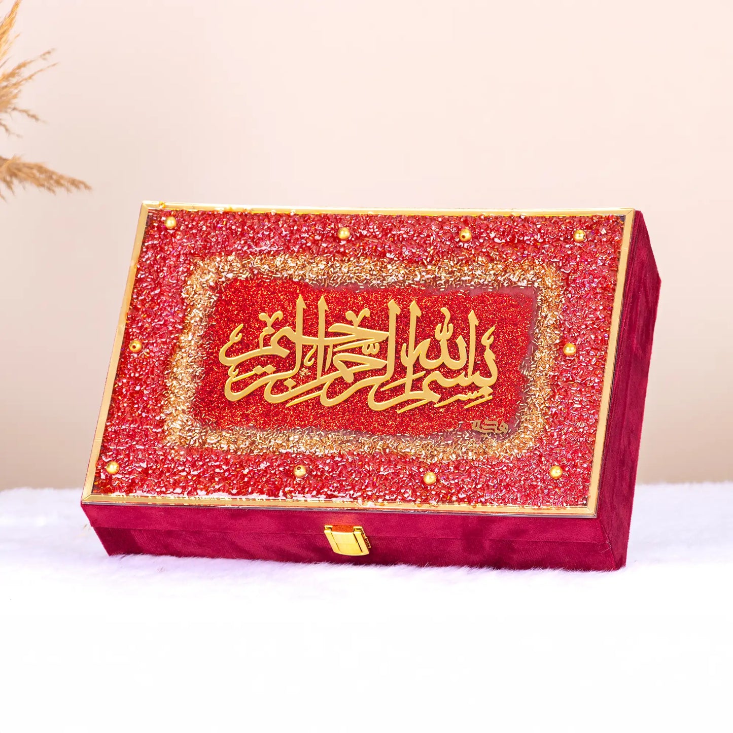 Maroon Bridal Sawab-e-jariya Hamper - The Bling Collection