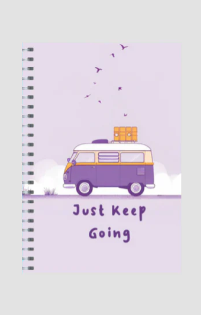 Ruled Notepad – "Just Keep Going"