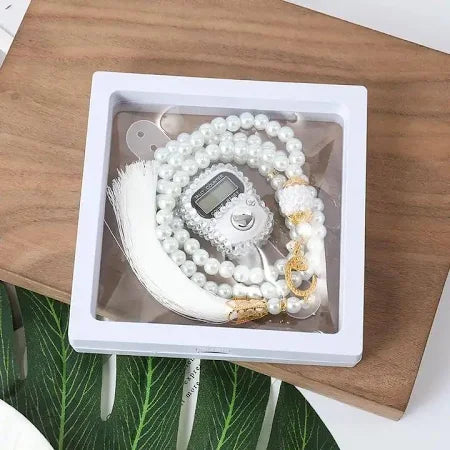 Luxury Gifts Beads Prayer Tasbeeh with Digital Tally Counter Visible Box Tasbih Gift Set